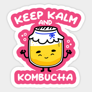 Keep Kalm and Kombucha Sticker